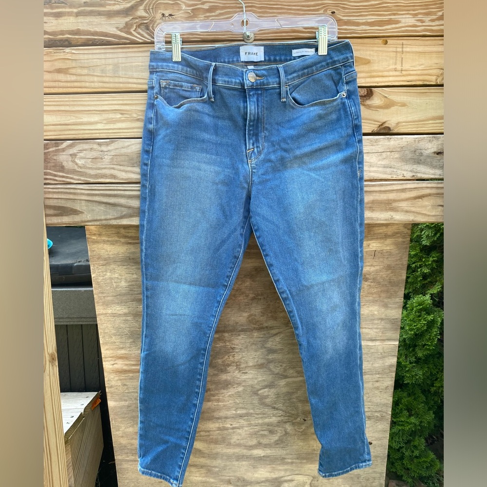 Frame Denim Le Skinny de Jeanne Crop Jeans Size 32
